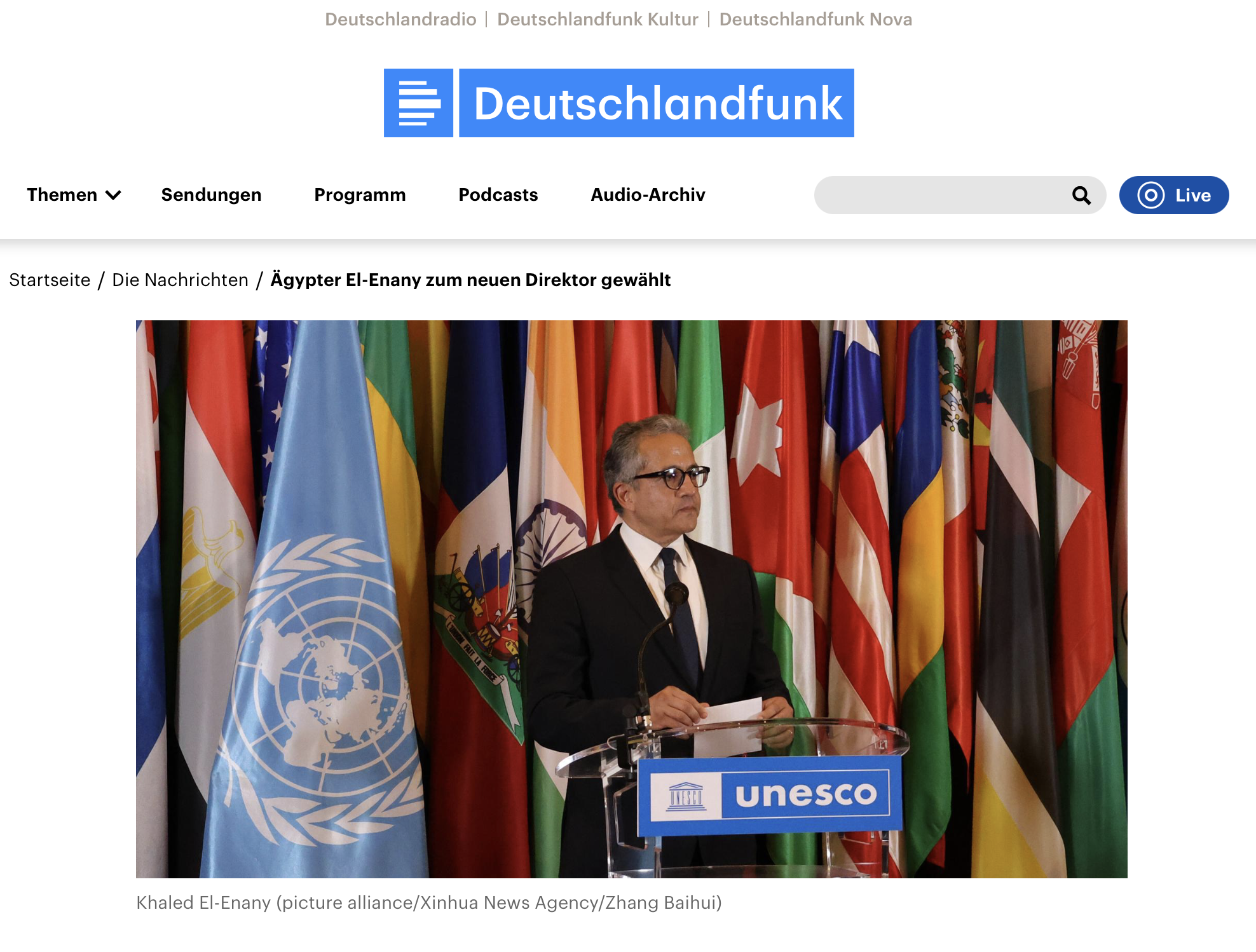 Unesco - Ägypter El-Enany zum neuen Direktor gewählt