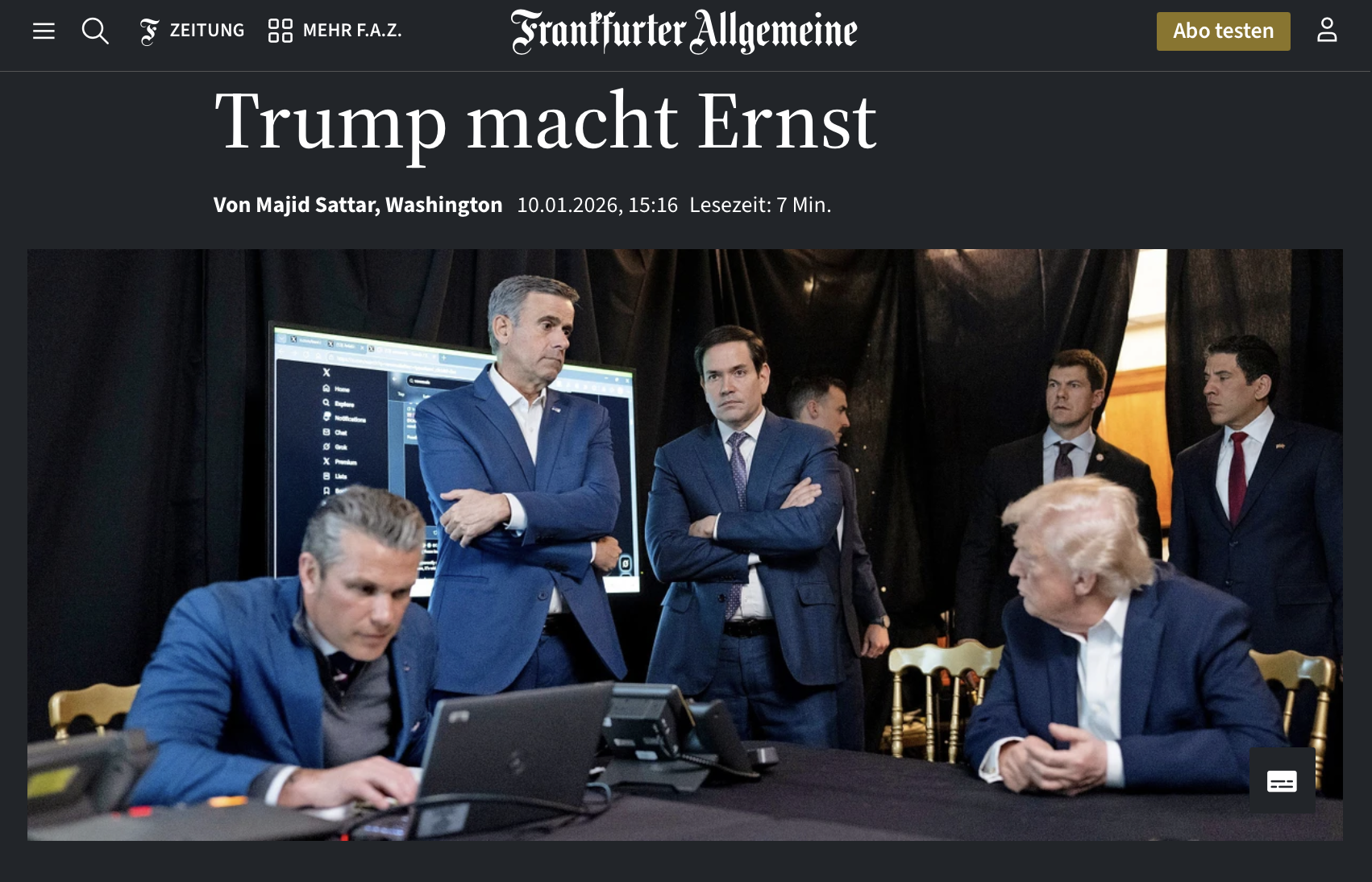 Außenpolitik der USA: Trump macht Ernst